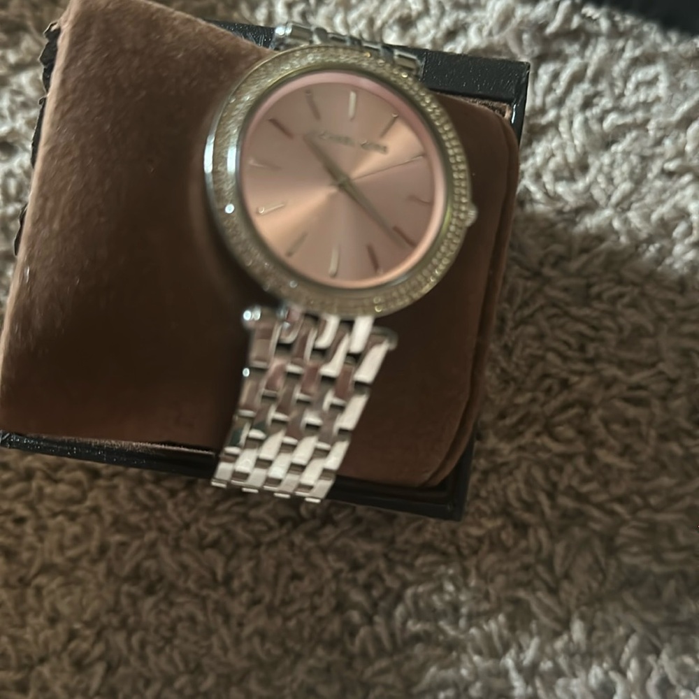 Elegant Silver and Pink Women's Watch
